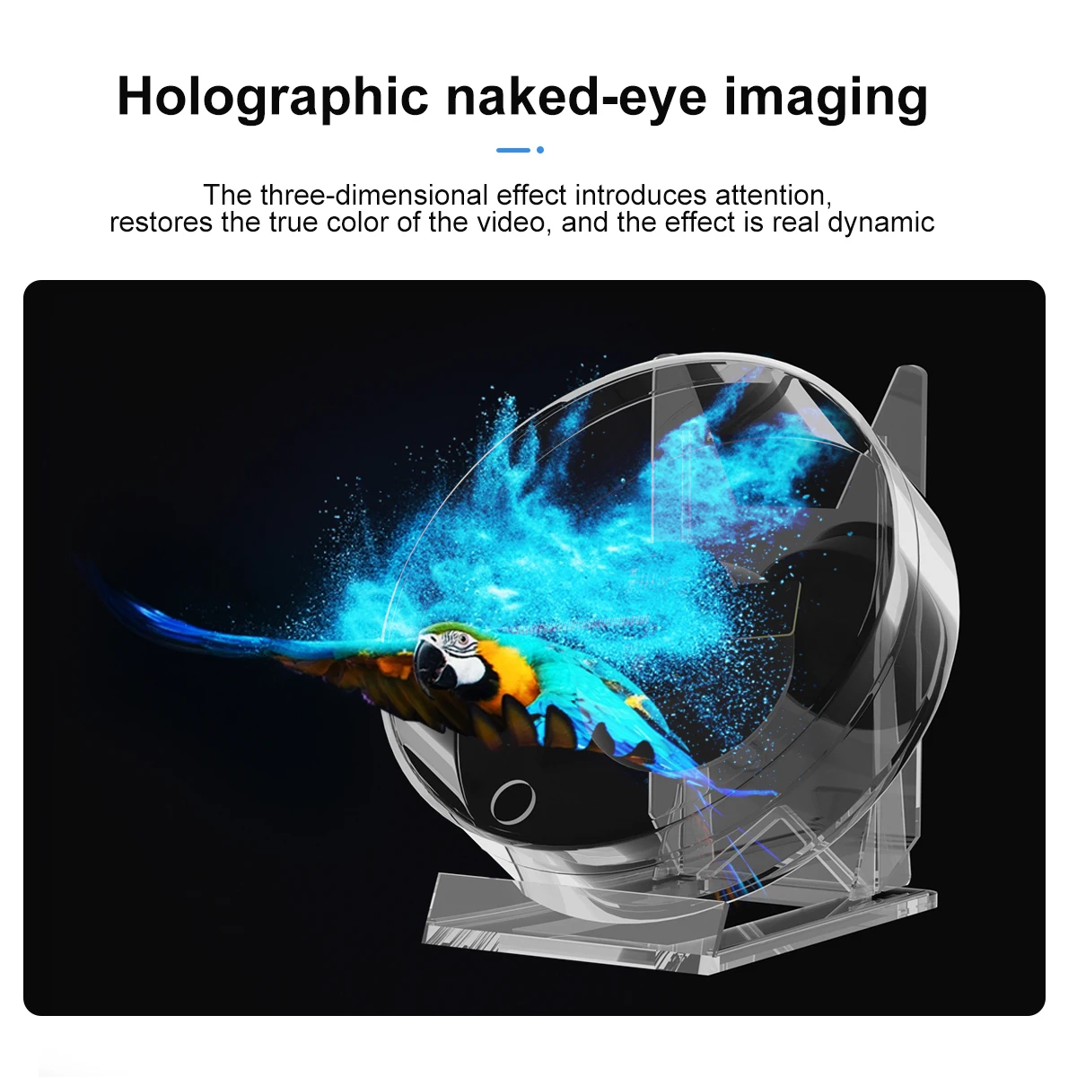 5.12 inch desktop holographic projector fan full color advertising 3D holographic fan portable LED