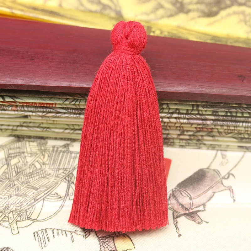 6cm small cotton tassels for clothing accessories