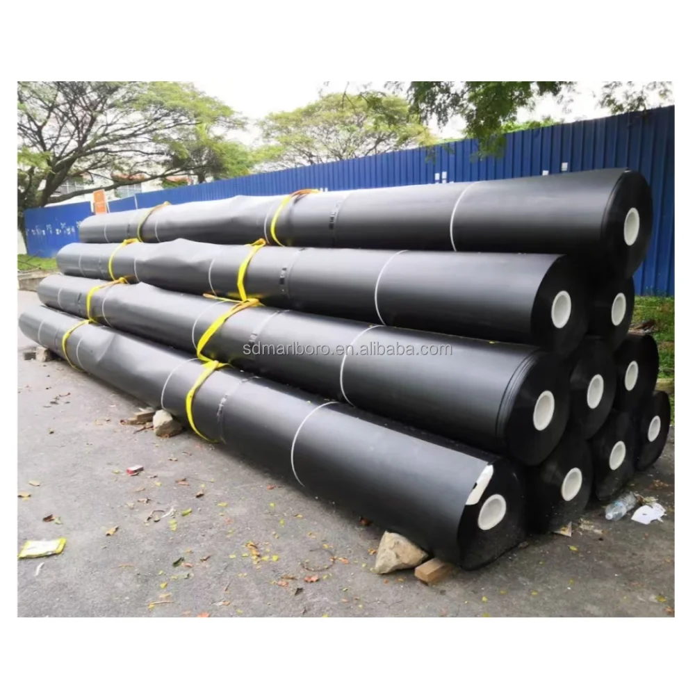 High Density Polyethylene Waterproof Smooth Textured HDPE Geomembrane for Pond Liner Landfill Mining HDPE Geomembrane