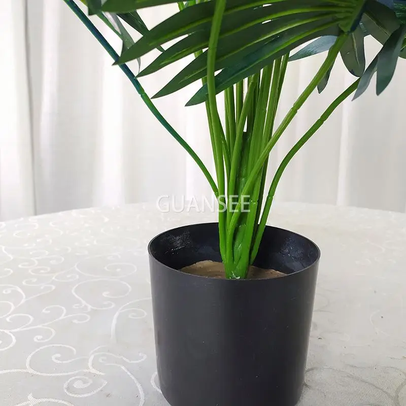 Home garden decoration artificial plants palm tree potted bonsai artificial green landscape artificial palm tree
