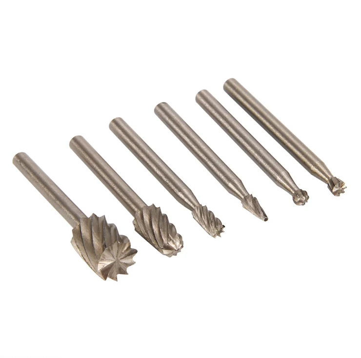 20Pcs 3MM high speed steel Woodworking Rotary Burr Set File Rasp Drill Bit for Wood Carving