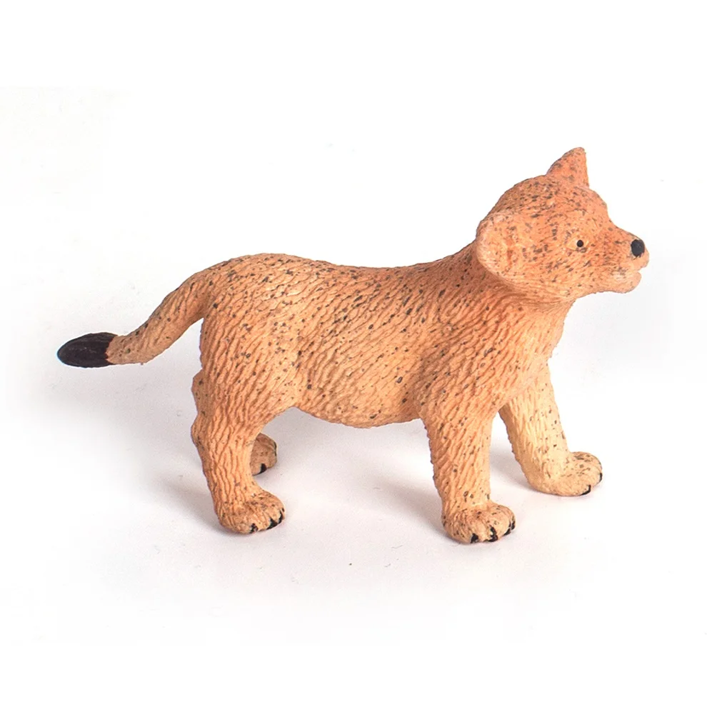 8.5CM 3D Puzzle African Wild Animals Themes Scene Set Simulation Orange Color Stretchy Plastic TPR Lion King Toys for Girls