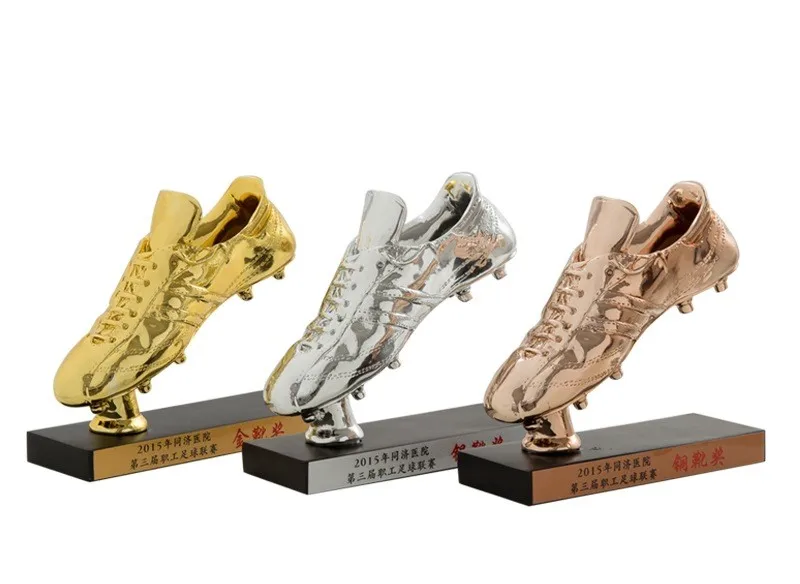 Высококачественные медали и награды из смолы, награды на Чемпионат по футболу Wo rld, награды ручной работы и ремесла, золотые ботинки с физической культурой
