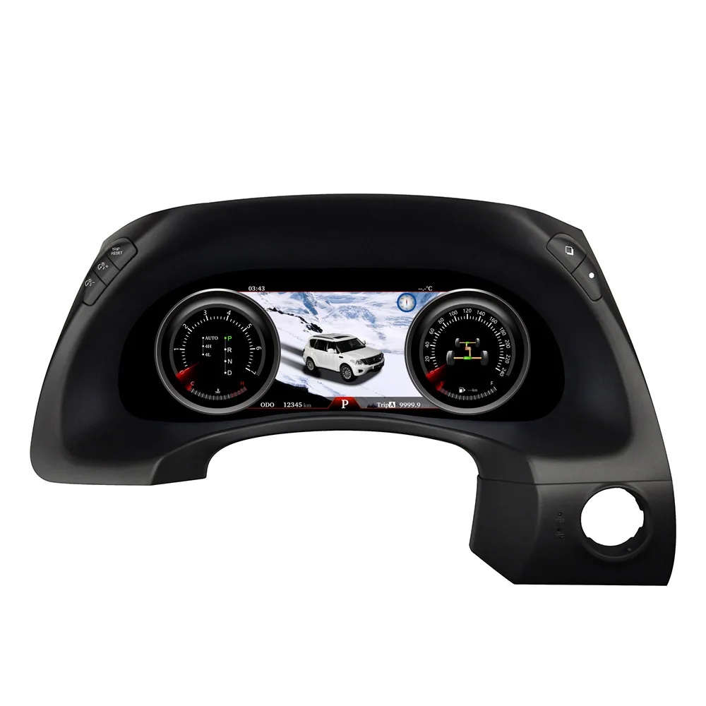 12.3 inch LCD Dashboard Digital Cluster Linux System Patrol Y62 Digital Cluster Instrument Panel Speedometer for Nissan Patrol