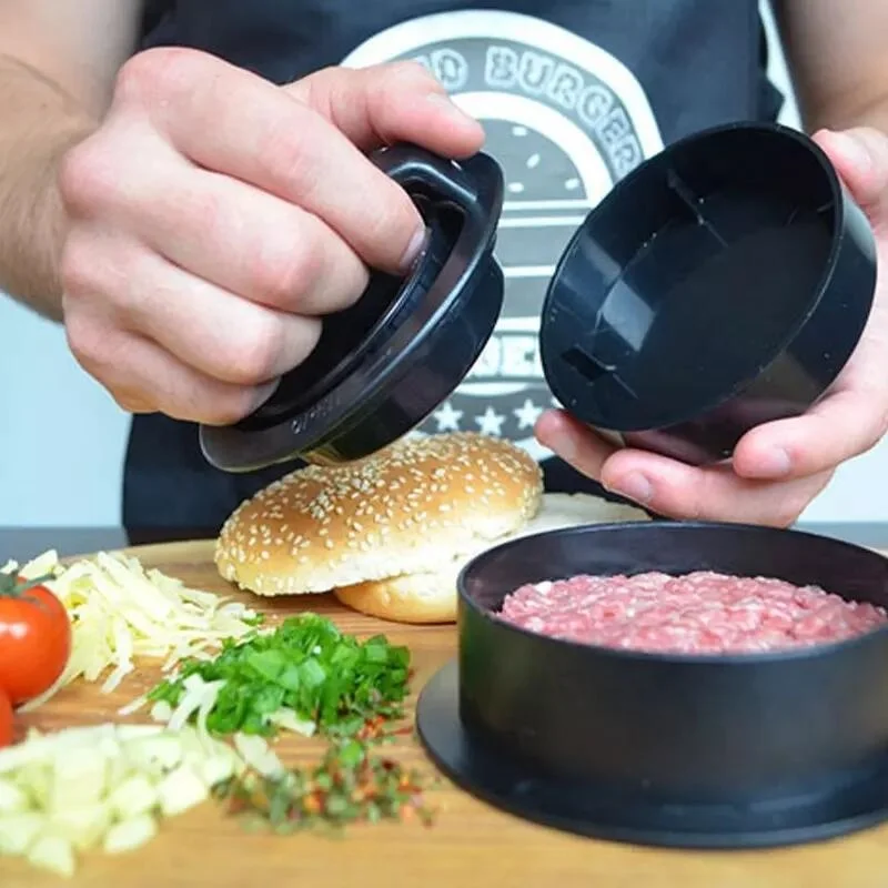 Kitchen DIY Tool Plastic Press Patty Combined Burger Making Tools Meat Press Hamburger Maker