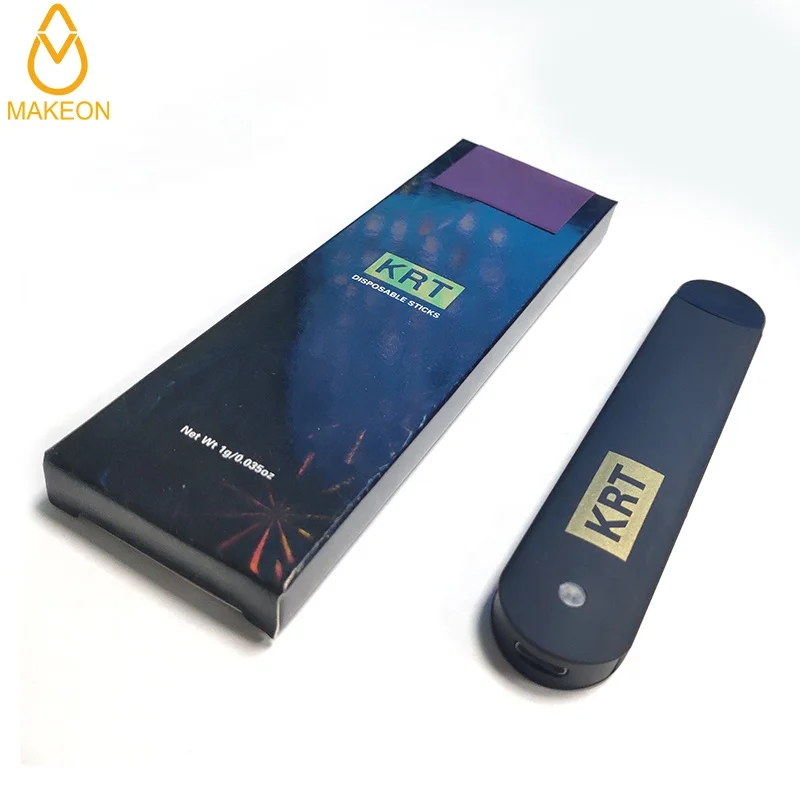 
KRT Disposable Vape Pen Stick 1000mg With packaging box empty vaporizer Thick Oil Pod System 