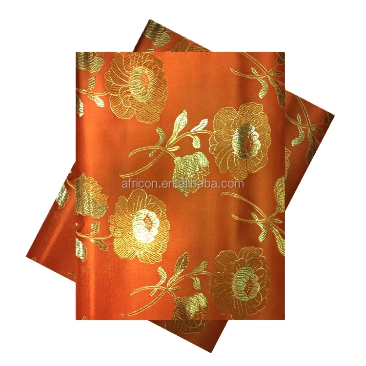 Swiss Headtie Fabric African sego Headtie/ Hot selling Orange Fashion Headtie Gele For Lady