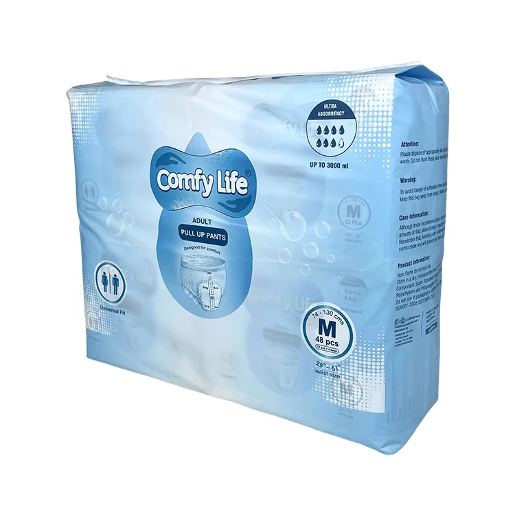 Japan Sap Cotton Adult Daiperpants Oem Non Woven Fabric Disposable Plain Adult Pull Up Diapers Manufacturer From China