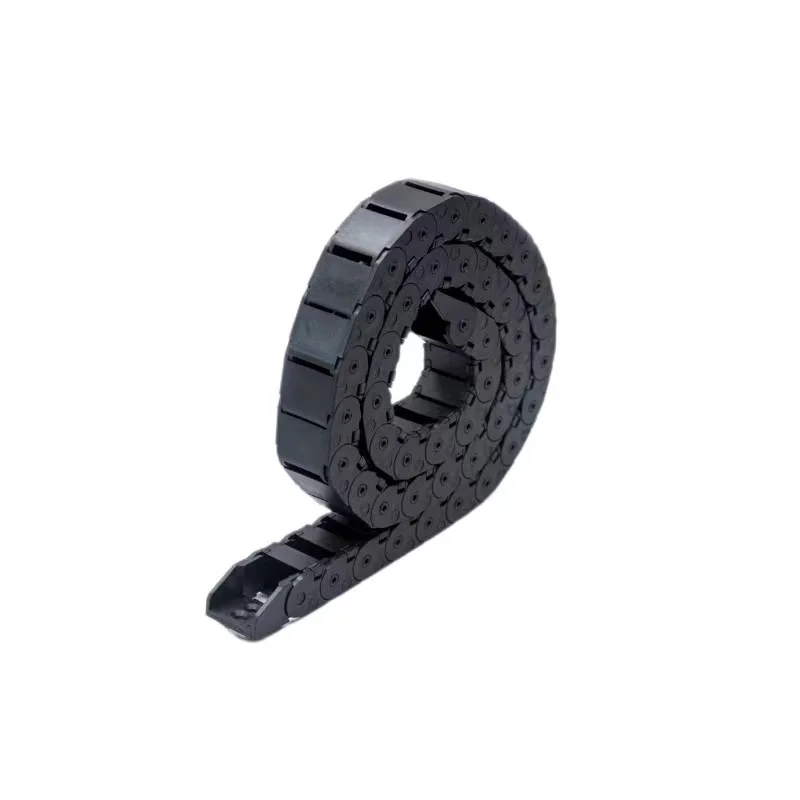 cable threading tow chain Bridge type plastic nylon tow chain completely closed engineering tank chain plastic 20*29mm