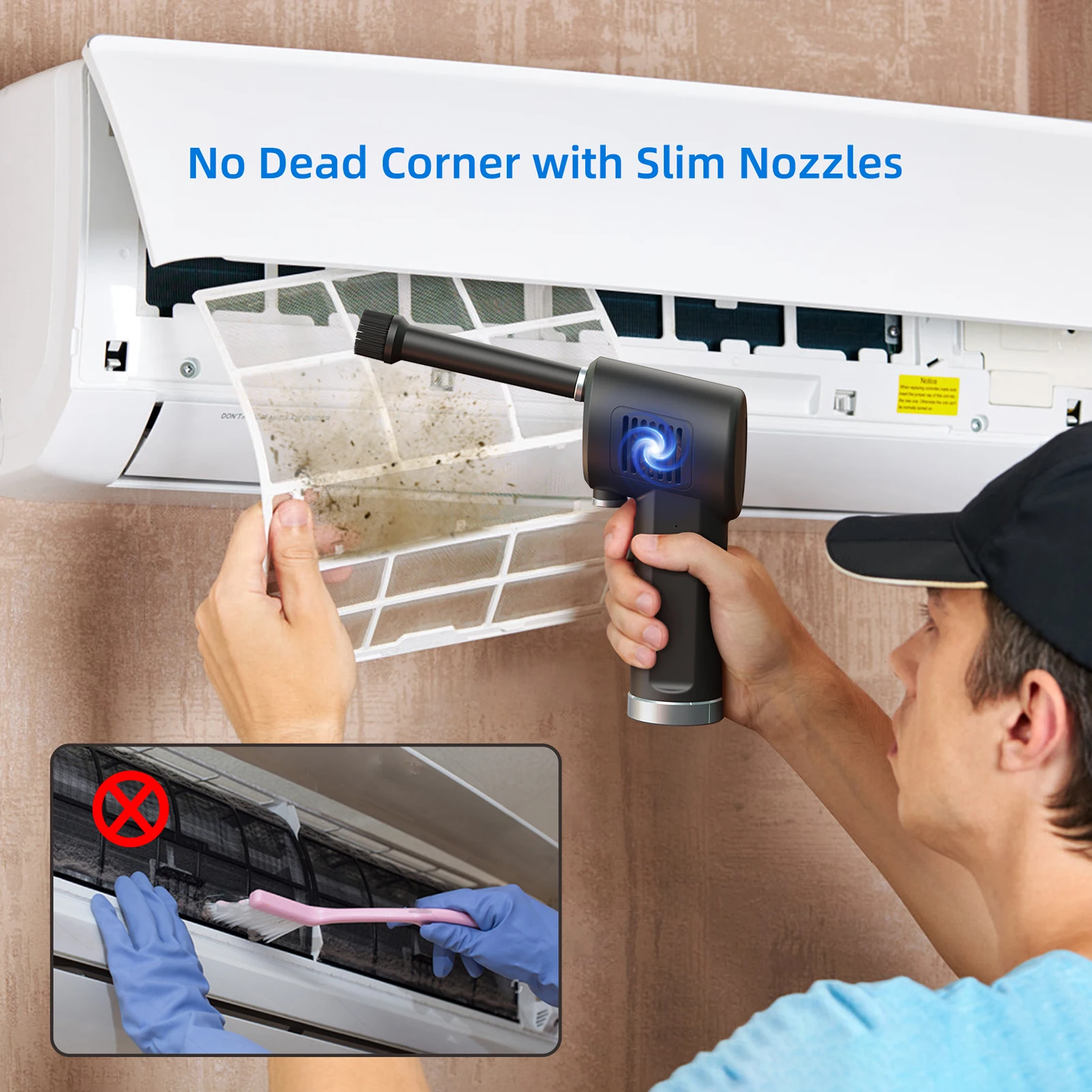 Электрическая портативная Автомобильная клавиатура OPOLAR, воздуходувка, пыльник, перезаряжаемая Беспроводная воздуходувка, беспроводной сжатый компьютер, пыльник