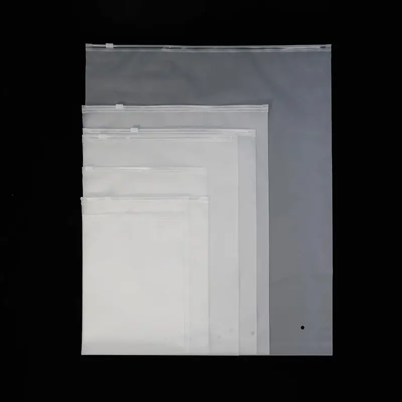 Полиэтиленовый пакет на молнии из ПВХ для упаковки одежды, одежды, рубашек, купальников, биоразлагаемый матовый пакет на молнии