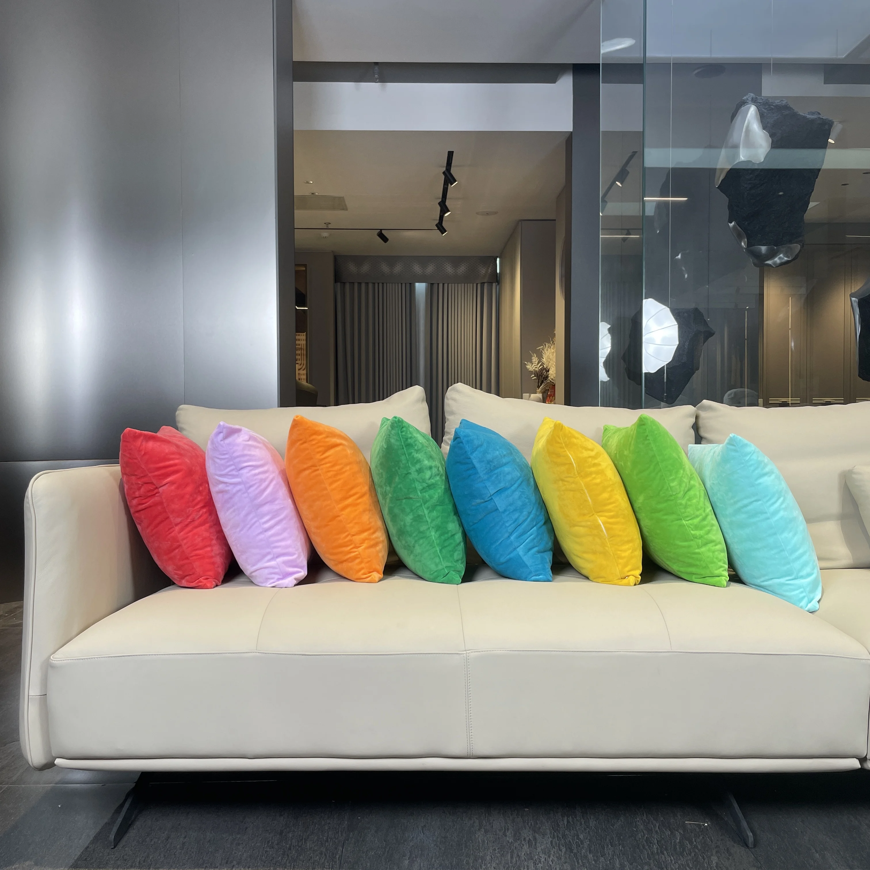 Detachable Velvet Square cushion home sofa decoration pillow home items throw pillow