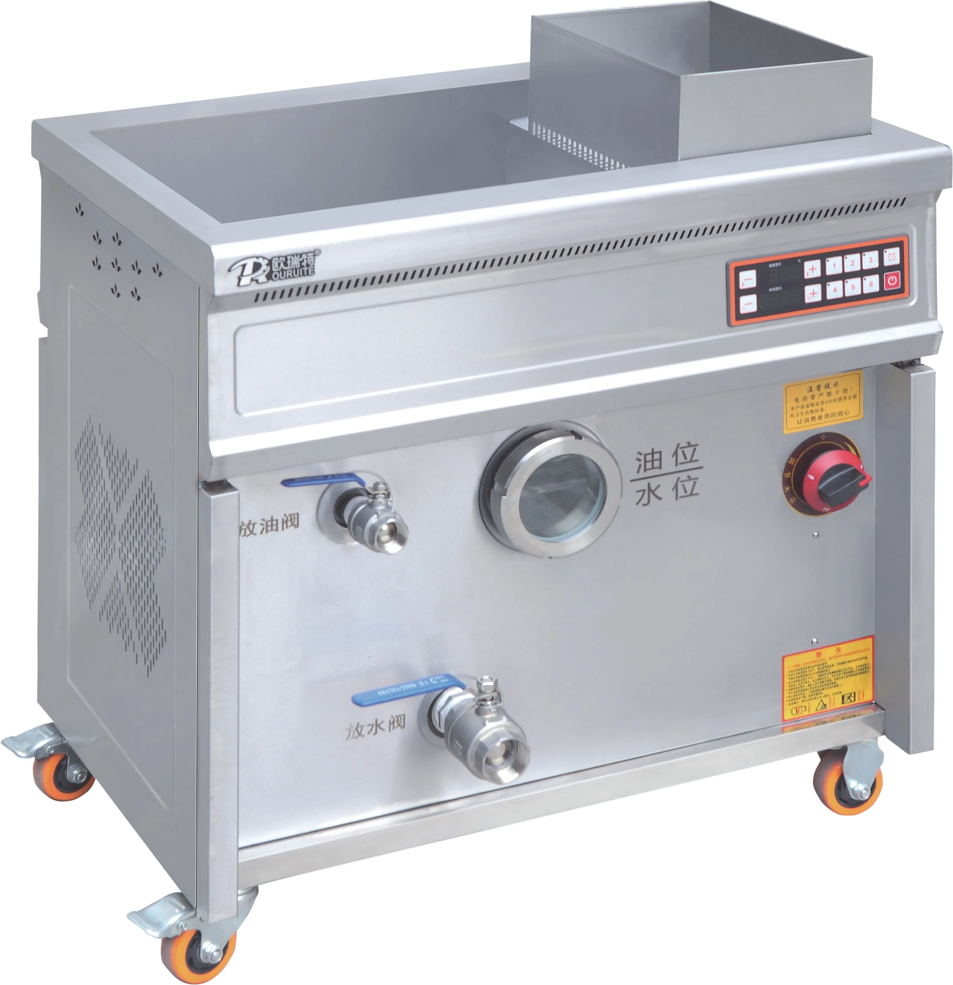 
Oil-water Separation Large Capacity Gas Deep Fryer Potato Chips Fryer Commercial 