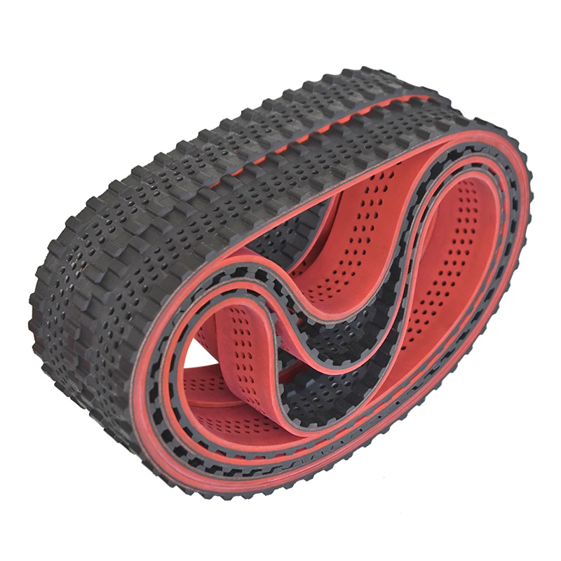 Горячая распродажа высокое качество под заказ OEM 255H красный многорядный сверлильный ремень ГРМ с вулканизированным резиновым покрытием