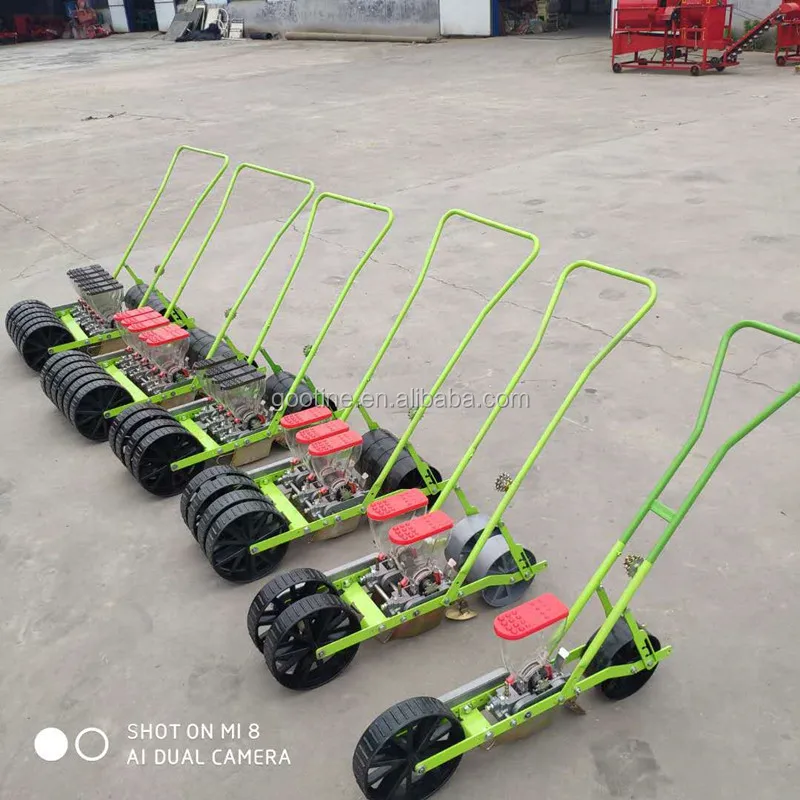 Farm garden small tool Hand-held tomato seeder machine onion seed planter by Cow pulling