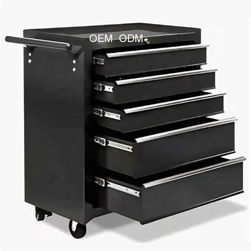 5 Drawers Boxes Storage Tool Box Trolley Storage Cabinet Roller Tool Cabinet With Handle And Wheels