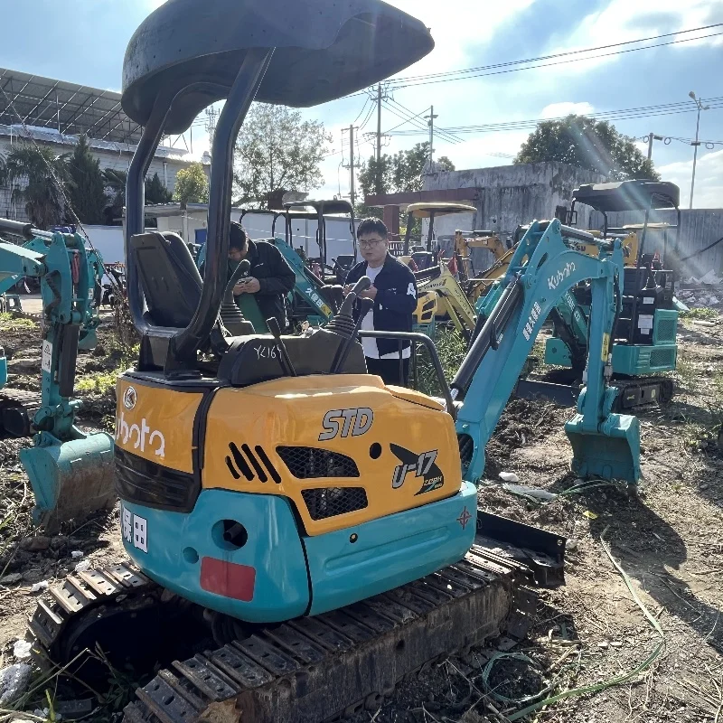 Used original Kubota U-17 mini excavator for sale 1.7-2 tonne capacity with original pump and motor core components