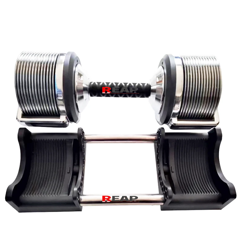 Customize Logo Commercial Use Quick Lock Dumbbell 1KG Increment Set Dumbbells Free Weights Adjustable Dumbbell Set