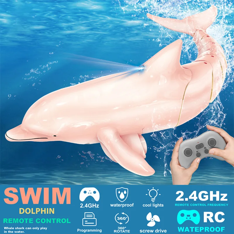 Hot Sale RC Simulation Shark Toy Waterproof Bath Tub Pool Electric Toys for Kids Boys Children Cool Stuff Sharks Submarine