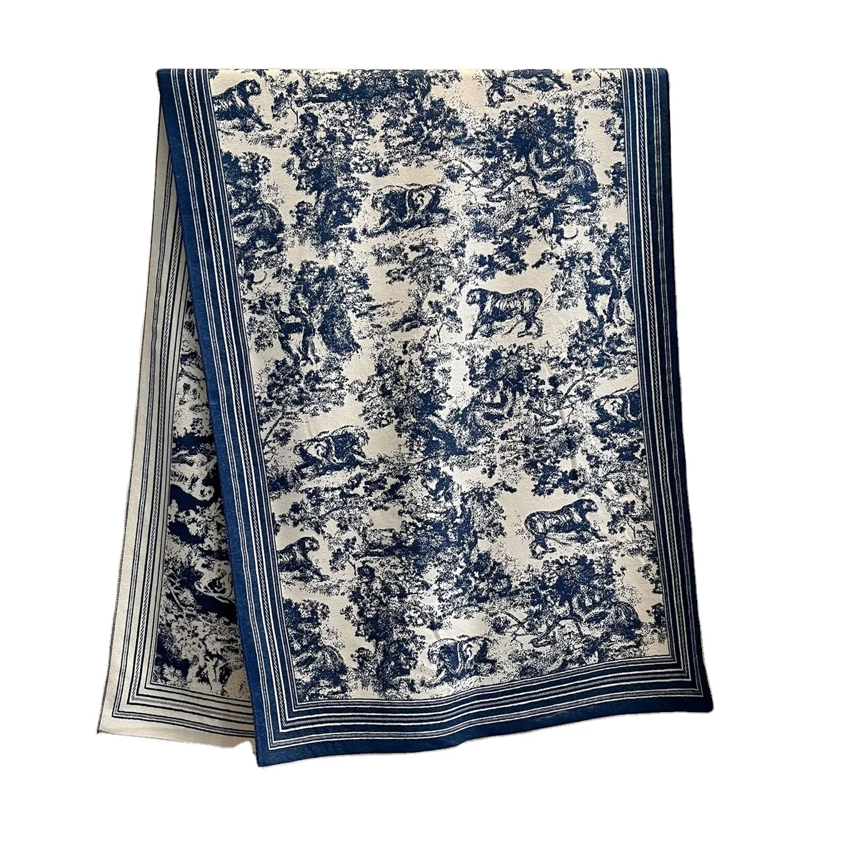 2024  Latest Style Women Fall Winter Horse Design Pashmina Cashmere Scarf Warm Thick Large Shawls