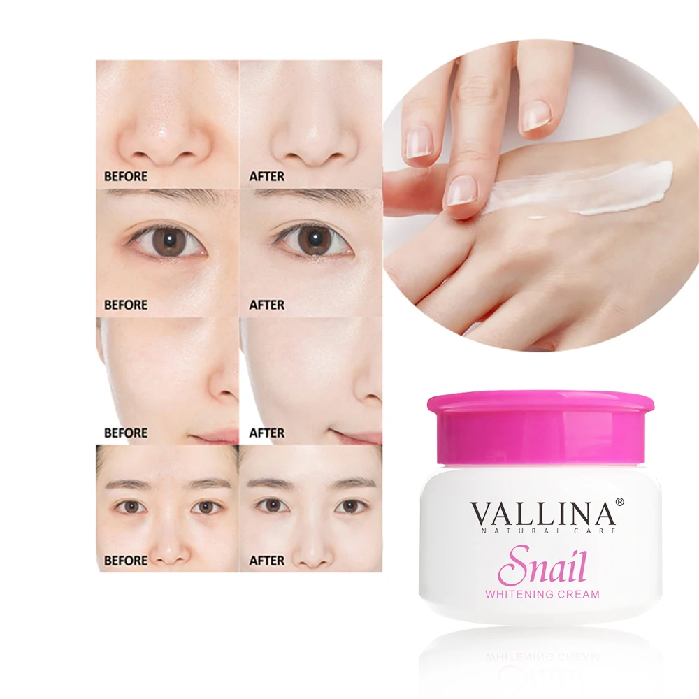 VALLINA skin care whitening anti aging organic face snail cream