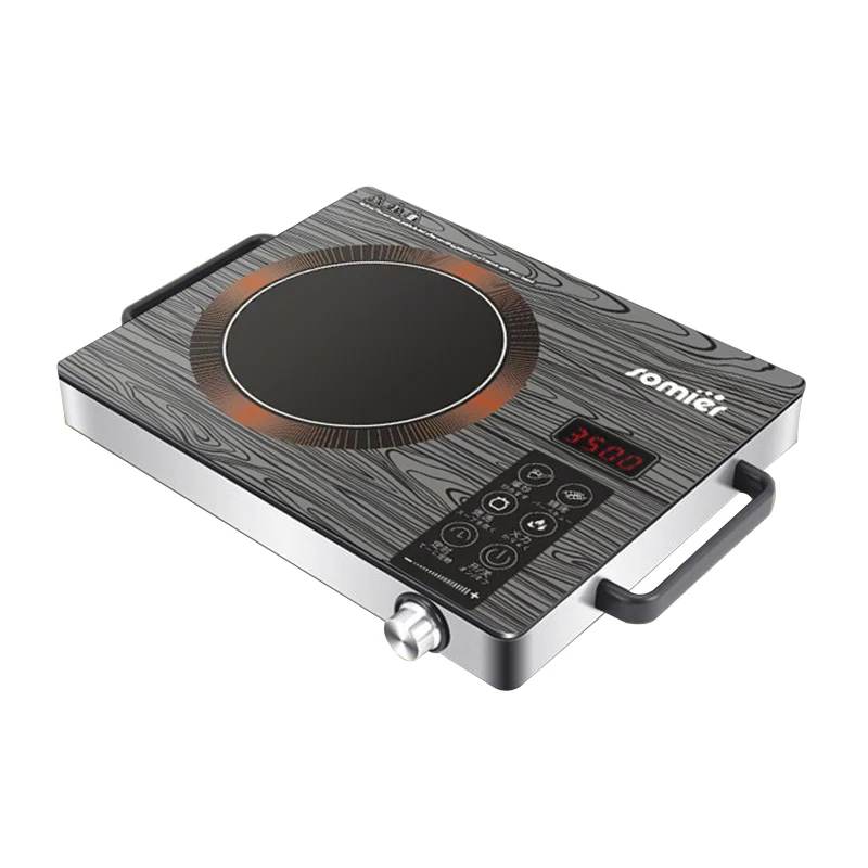 Electrical Mini Table Portable Electric Induction Stove Home Induction Hob Cooker Wood Grain OEM Touch Timing Induction Cookers