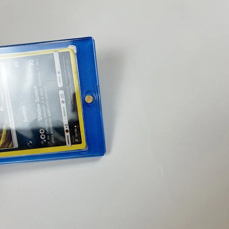 Acrylic Clear Football Sport Baseball Trading Card Protection Hard Plastic Magnetic Card Holder Case