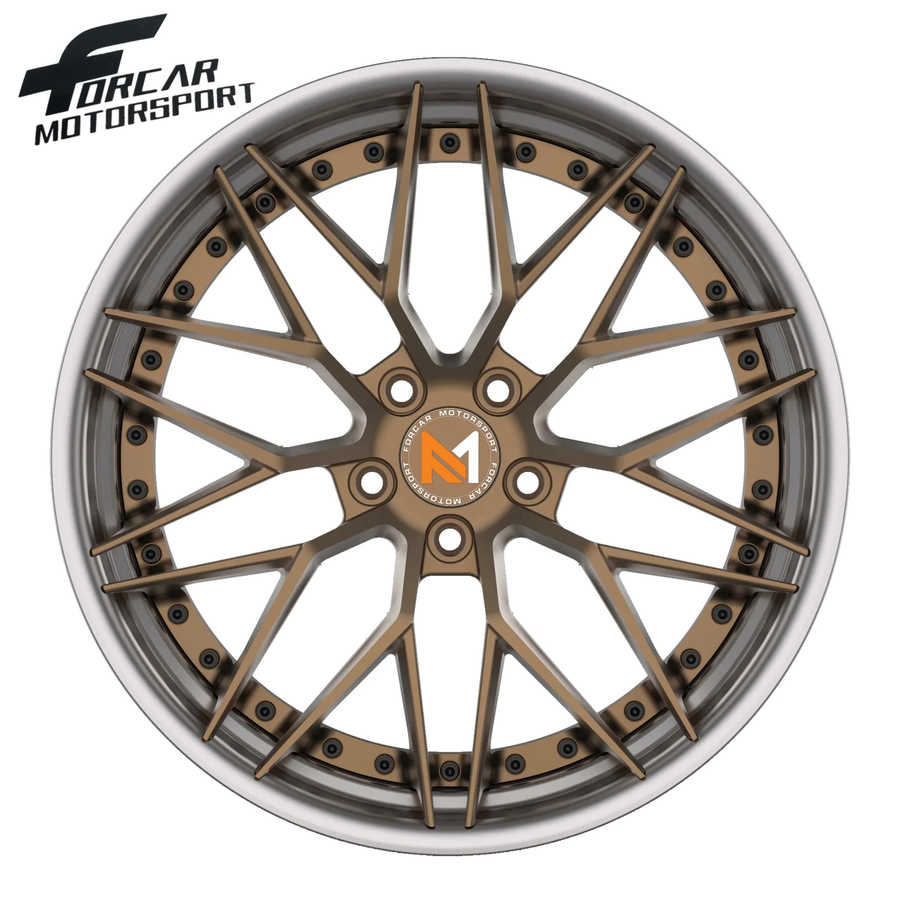 Two-Pieces Chinese Wheel T6061 Aluminum China Alloy Rim Wheels for Personal Use