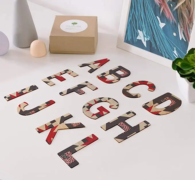 China Wholesale High Quality Unfinished Wood Letters for Painting Wall Decor wooden alphabet craft letters