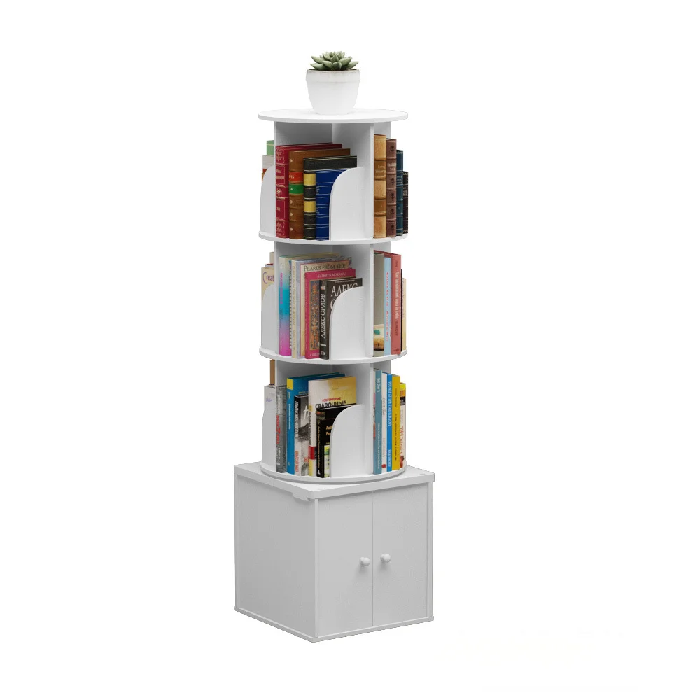 Factory Customize 3-Tier New Design PVC Book Shelf Cabinet Bookstore Shelves With Door