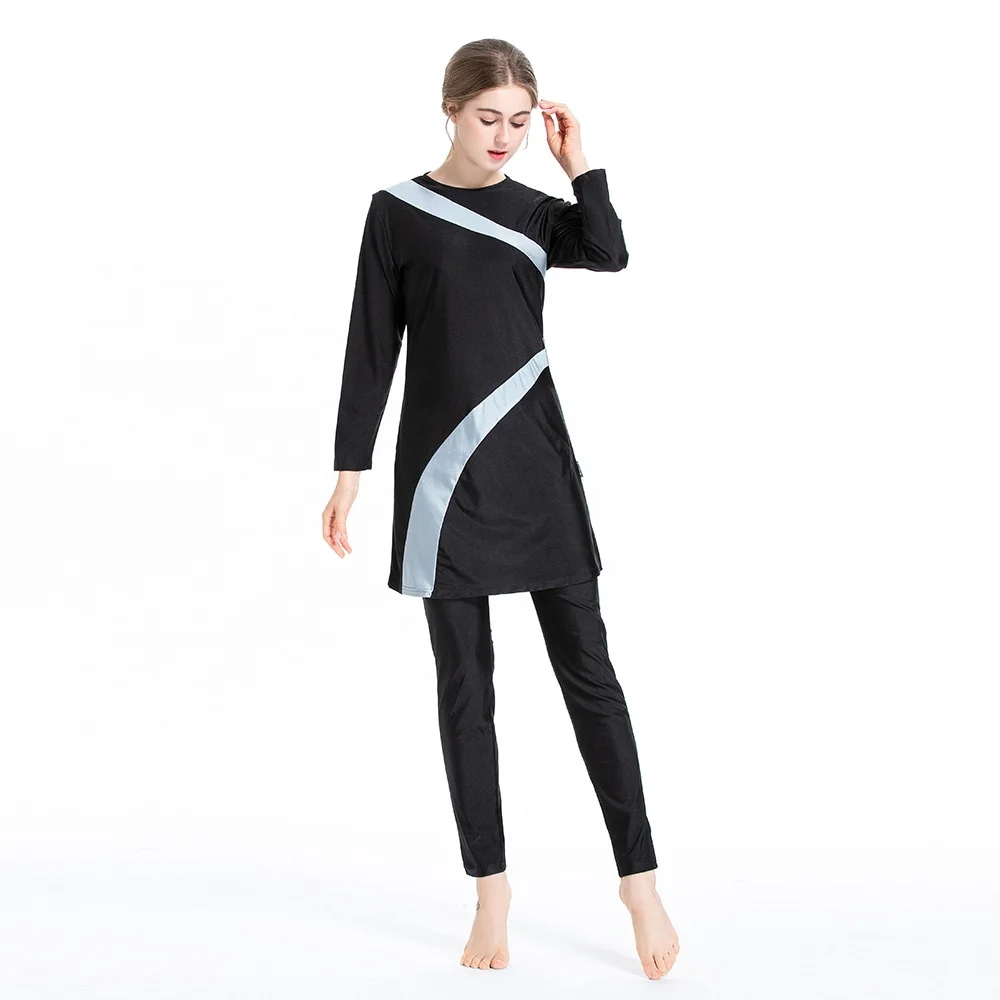 Modest Muslim Swimwear for Women Girls Full Cover Islamic Hijab Sportswear Suit