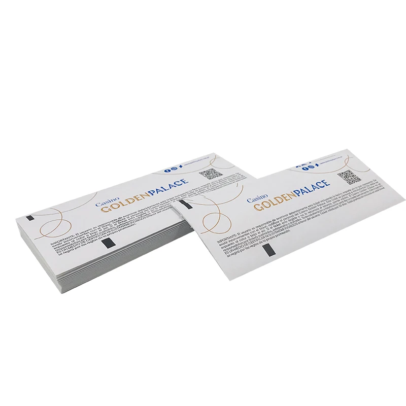 High quality cheap customize airline flight tickets custom thermal boarding pass paper