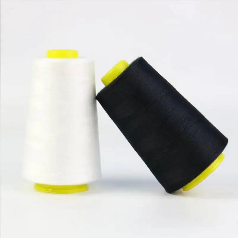 In Stock Wholesale Hilo Solid Color Dyed Spun 100% Polyester Yarn With Different Colors 40/2 Polyester Sewing Thread