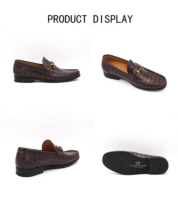 Chinese shoe factory 100% handmade leather shoes Italian style mens dress shoes leather loafer men