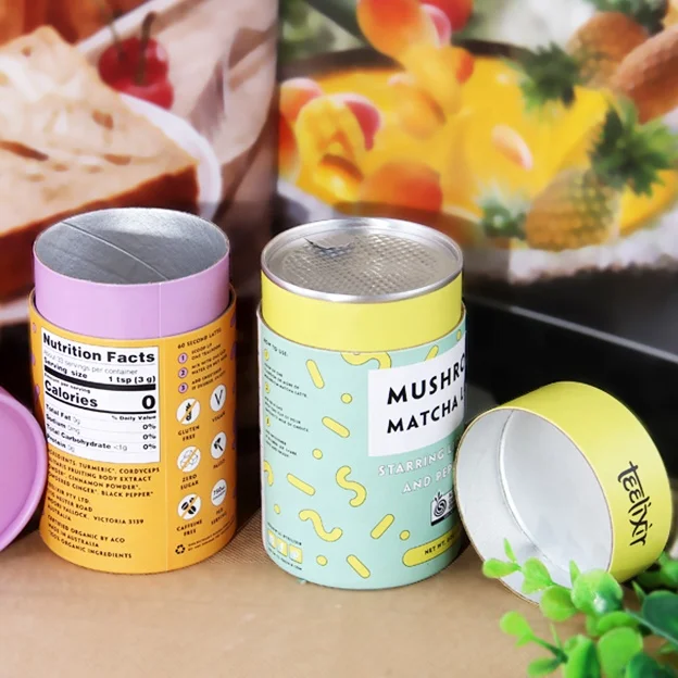  Биоразлагаемые винные помады fsc с индивидуальным принтом для пищевых продуктов Подарочный постер косметики цилиндрическая бумажная трубка упаковка