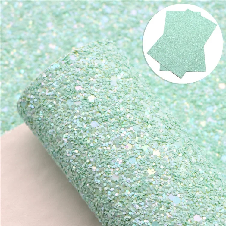20x33cm Wholesale Chunky Sequin Glitter Pastel Fabric Sheet For Hair Bows Making 1113139