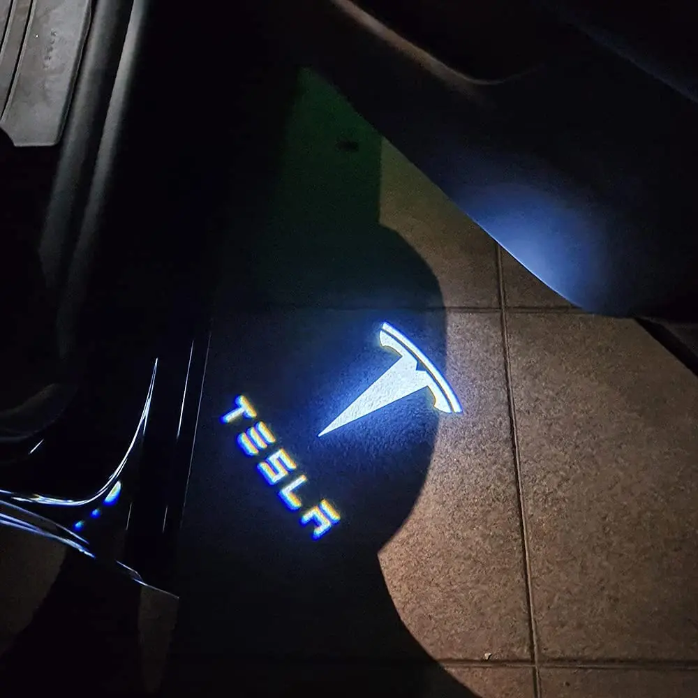 Ultra-Brights Logo Projector  Car Door Puddle  Lights for Tesla Model 3 Y