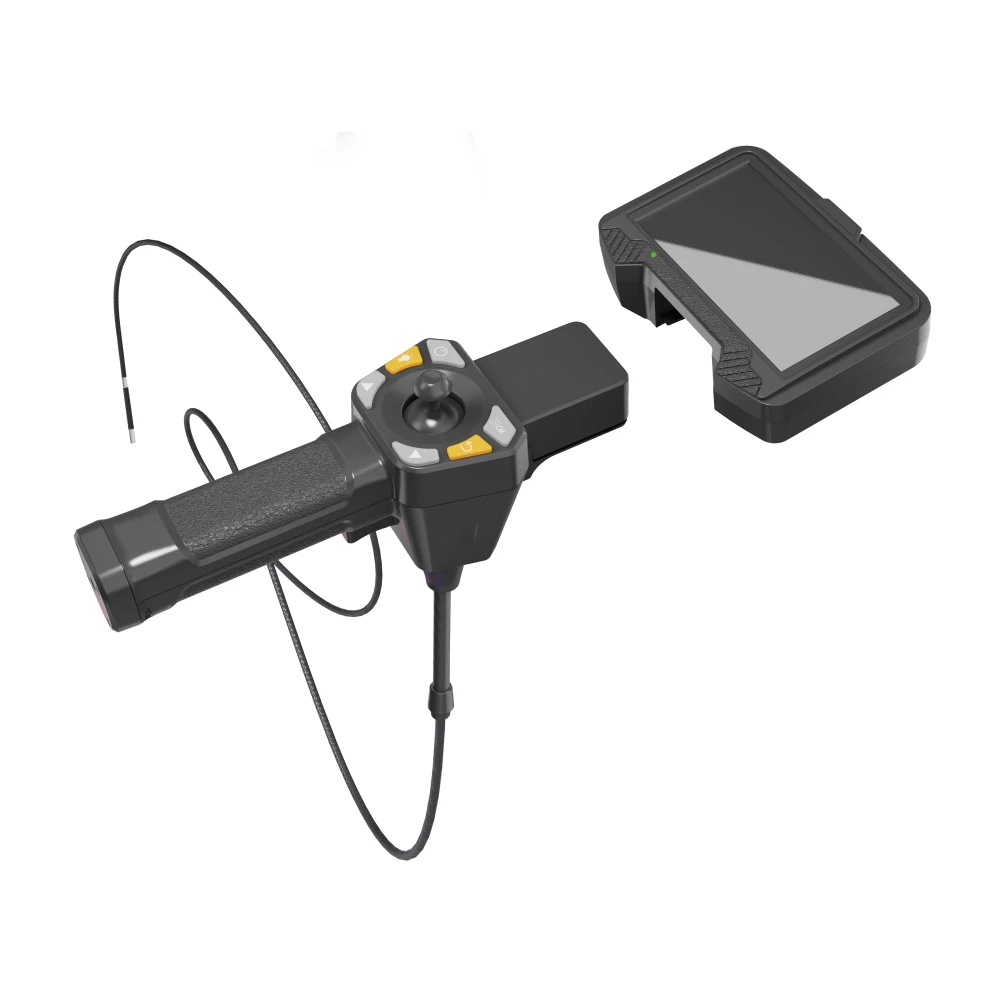 High lumen 360 rotation HD Industrial endoscope Camera,IP67 probe borescope,sewer borescope camera 5 'IPS screen videoscope