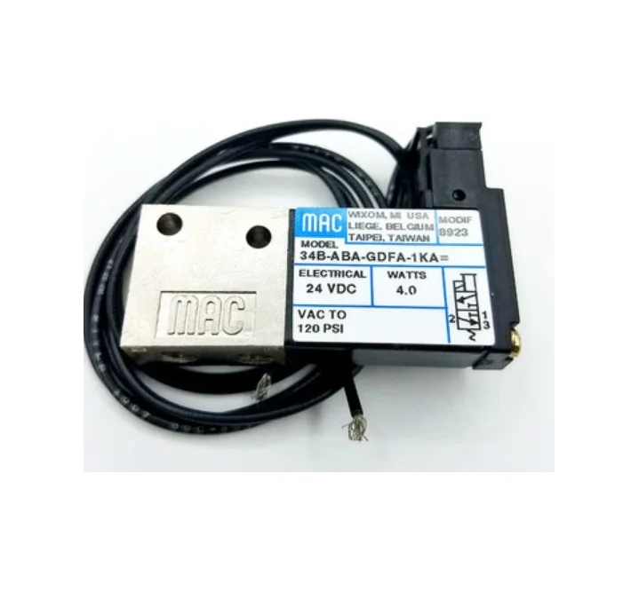 Новый оригинальный электромагнитный клапан MAC 34B-L00-GEMC-1KA, готов к отправке