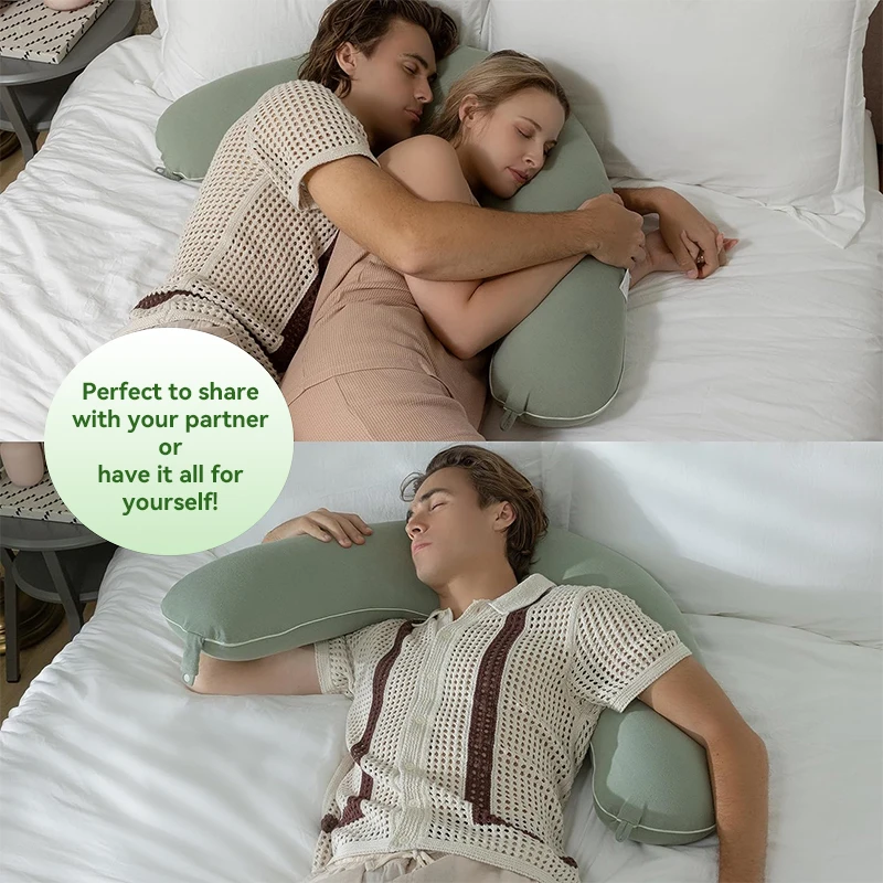 2024 New Pregnancy Pillow Removable Cover Support Cushions Full Body Pregnancy Pillow For Sleeping