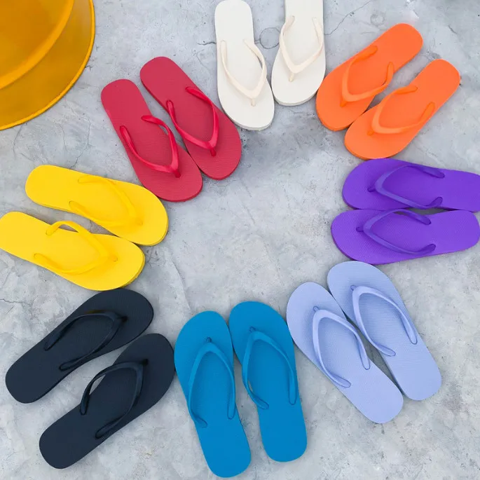 Summer Slip-on Pool Shower  Femme OutdoorBathing Bathroom Slippers  PVC Beach Flip Flops Women
