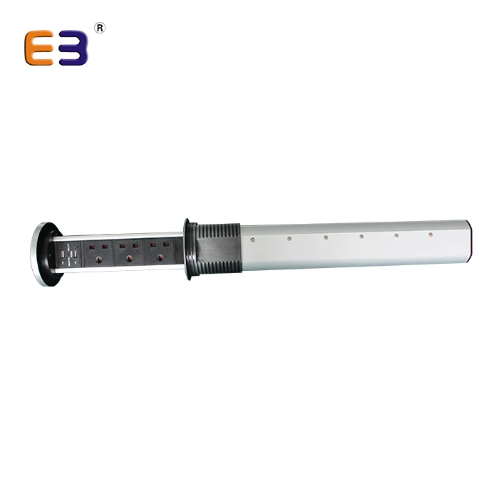 with 1 x Schuko socket and 2 x USB port Desktop Pop up PDU