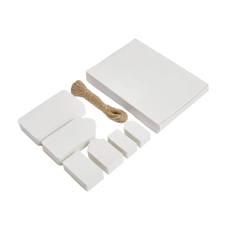 Custom White Black Kraft Paper Tags Gift Tags Craft Hang Tags Garment Accessories Hangtag Mixed Shape