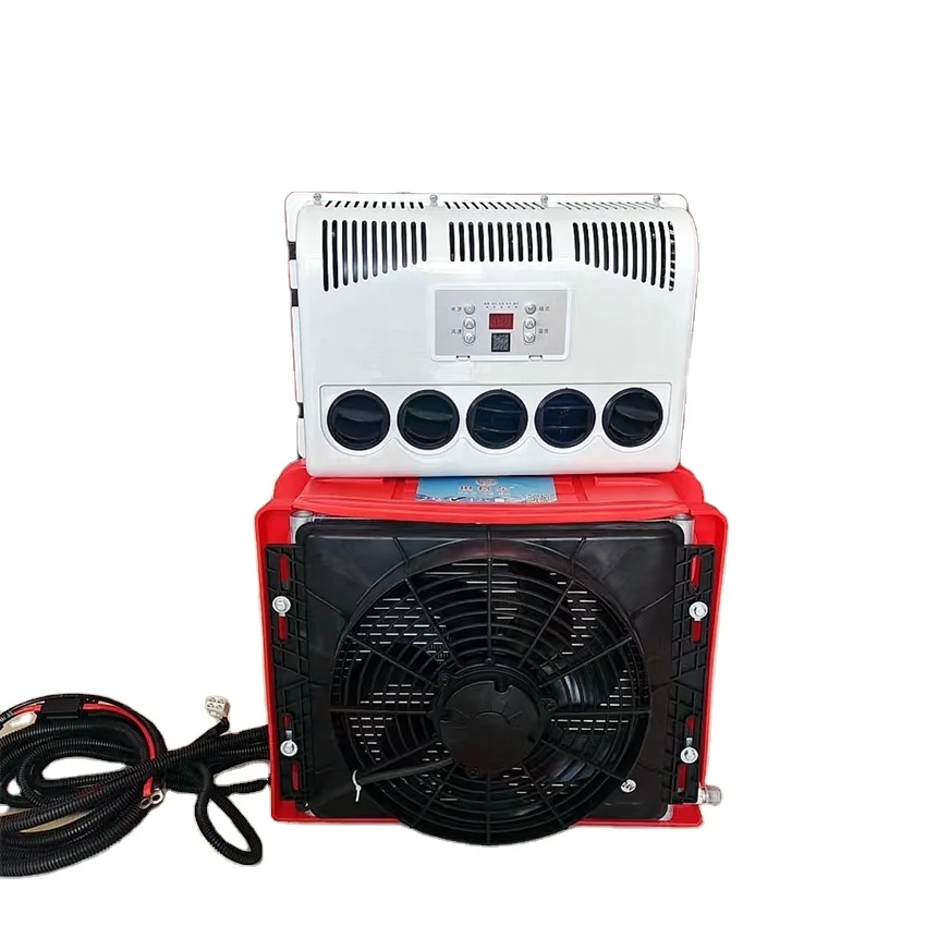 tractor aircon split separate cooling electric dc 12v parking air conditioner 24v