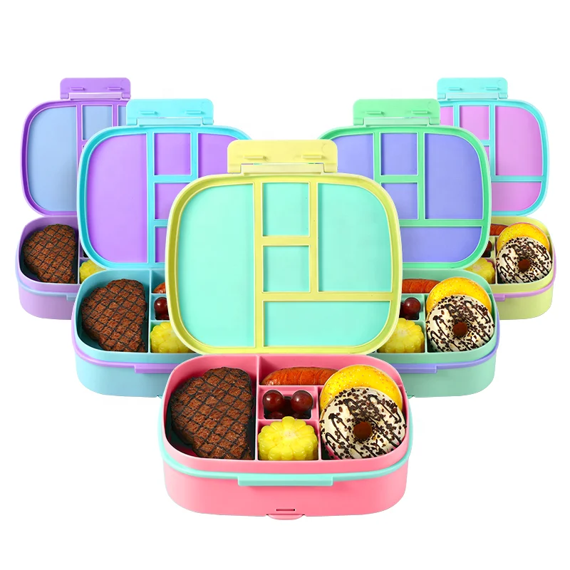 Everich Kids Bento Lunch Box for Adults and Children Durable On-the-Go Meal BPA-Free