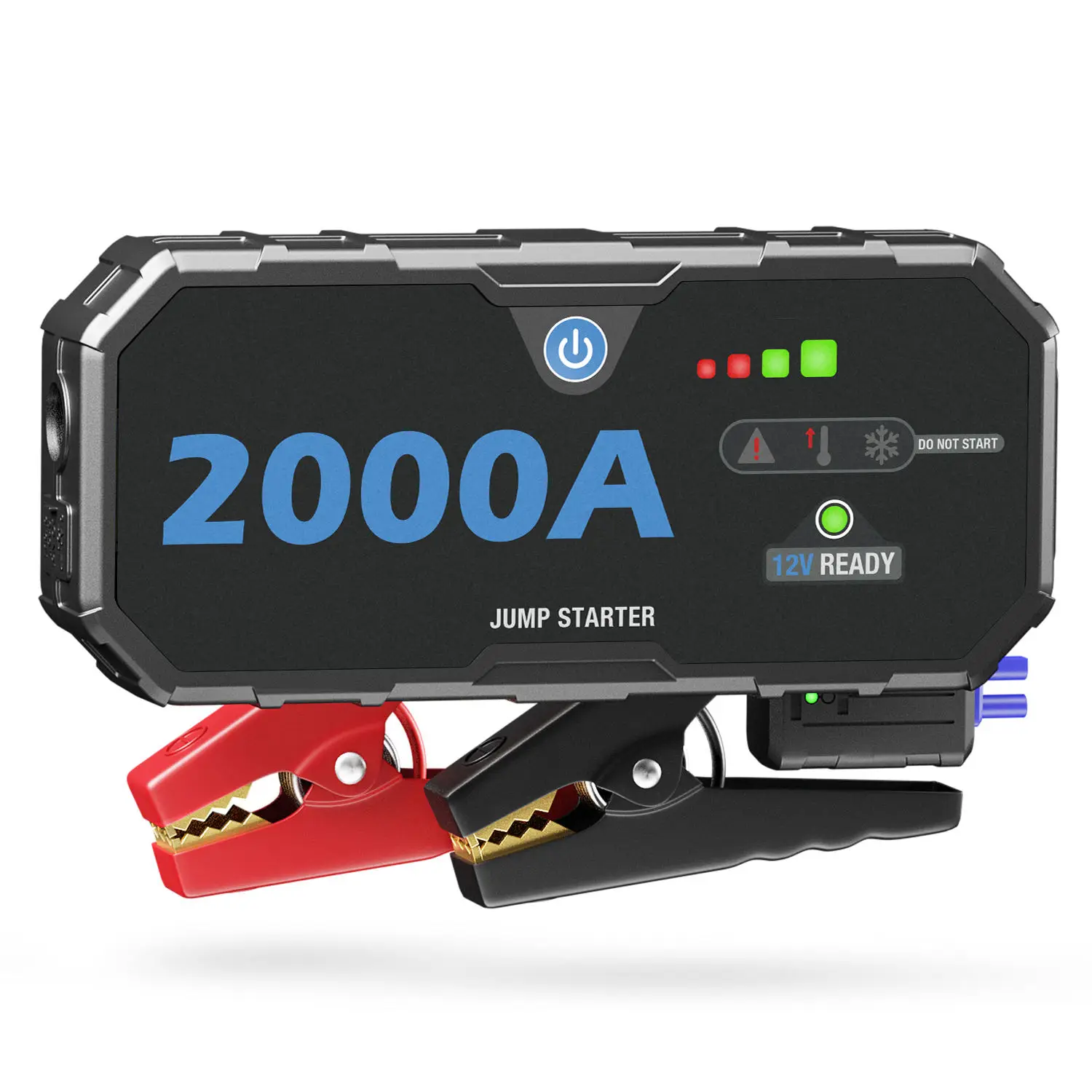 Multifunction 12V Jump Starter And Power Bank 2000A Battery Booster Car Jump Starter Car Jump Starter With Wireless Charger