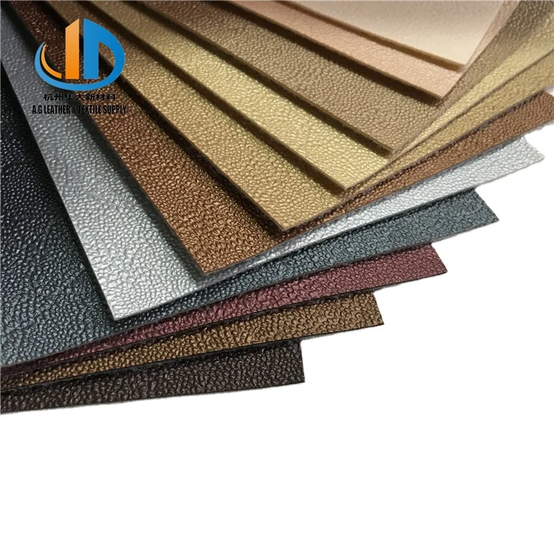 High quality artificial embossed  pvc vegan leather for furniture sofa