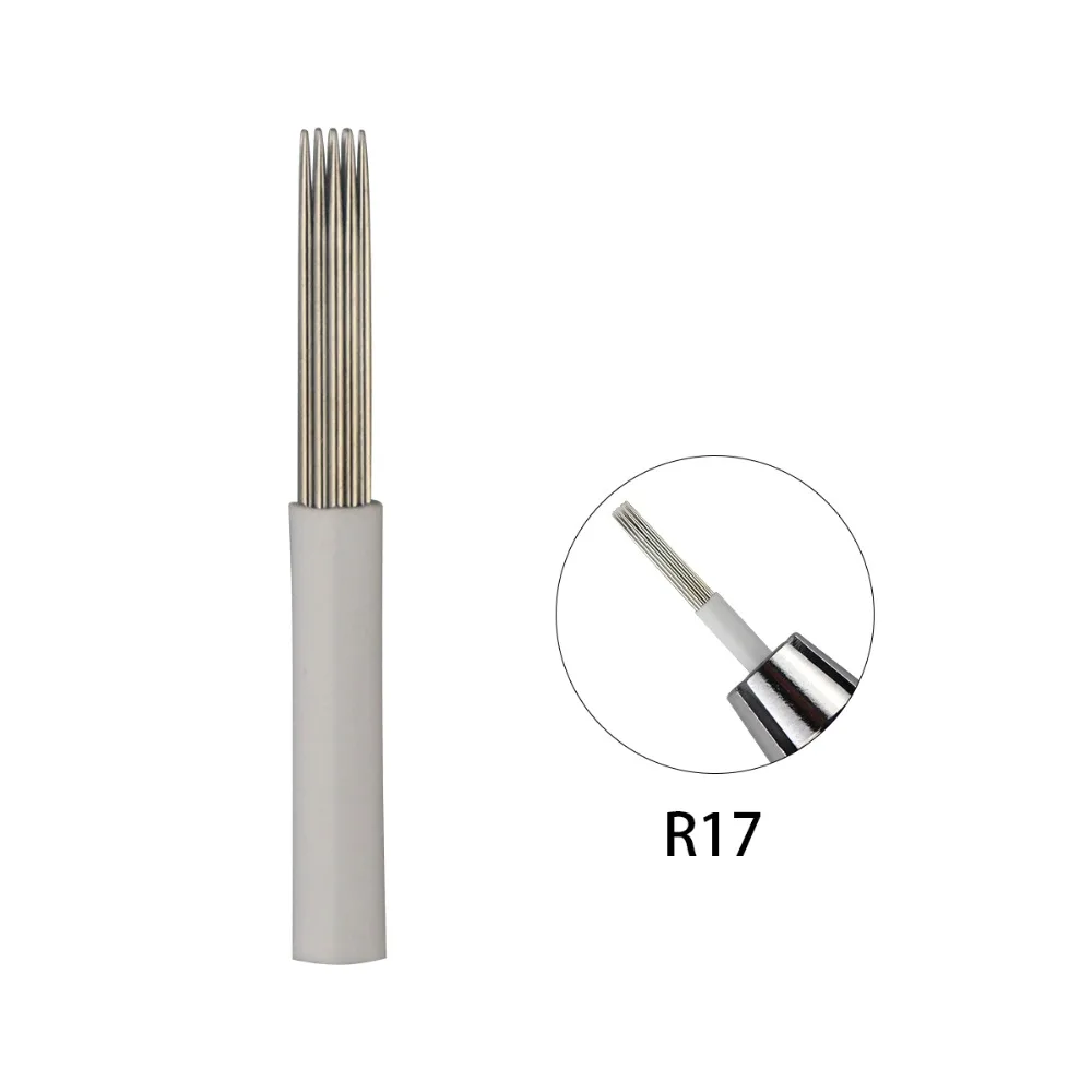 R5 R7 R17 R19 Microblading Needles Ombre Powder Brows Semi Permanent Makeup Blade Shading Round Eyebrows Tattoo Needle for Manu