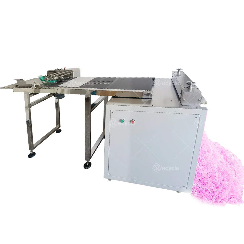Waste Crinkle Filler Paper Shredder Machine Corrugated Cardboard Cut Raffia Paper Shredding Machine