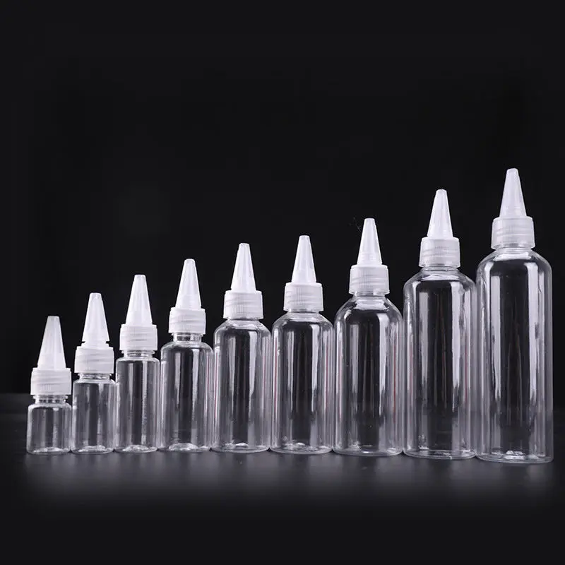 30ml 50ml 100ml 120ml 150ml 200ml 250ml Pet Clear Amber Bullet Shape Hair Oil Squeeze Bottle With Twist Top Cap